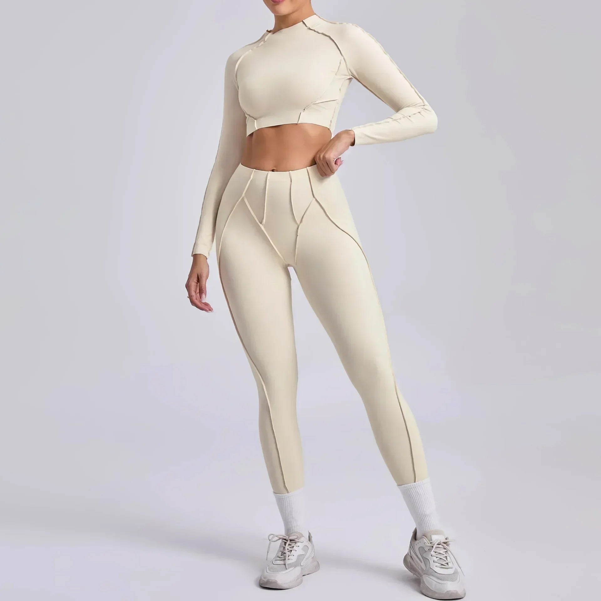 Women’s Seamless High-Waist Pilates Set