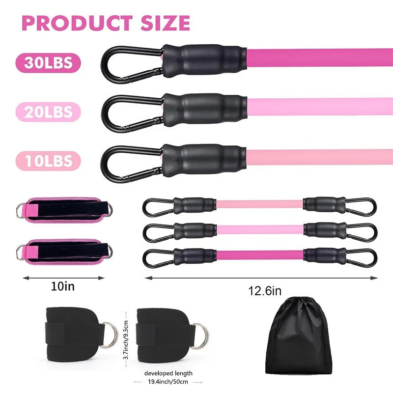 Ankle Strap Resistance Bands for Legs & Hips