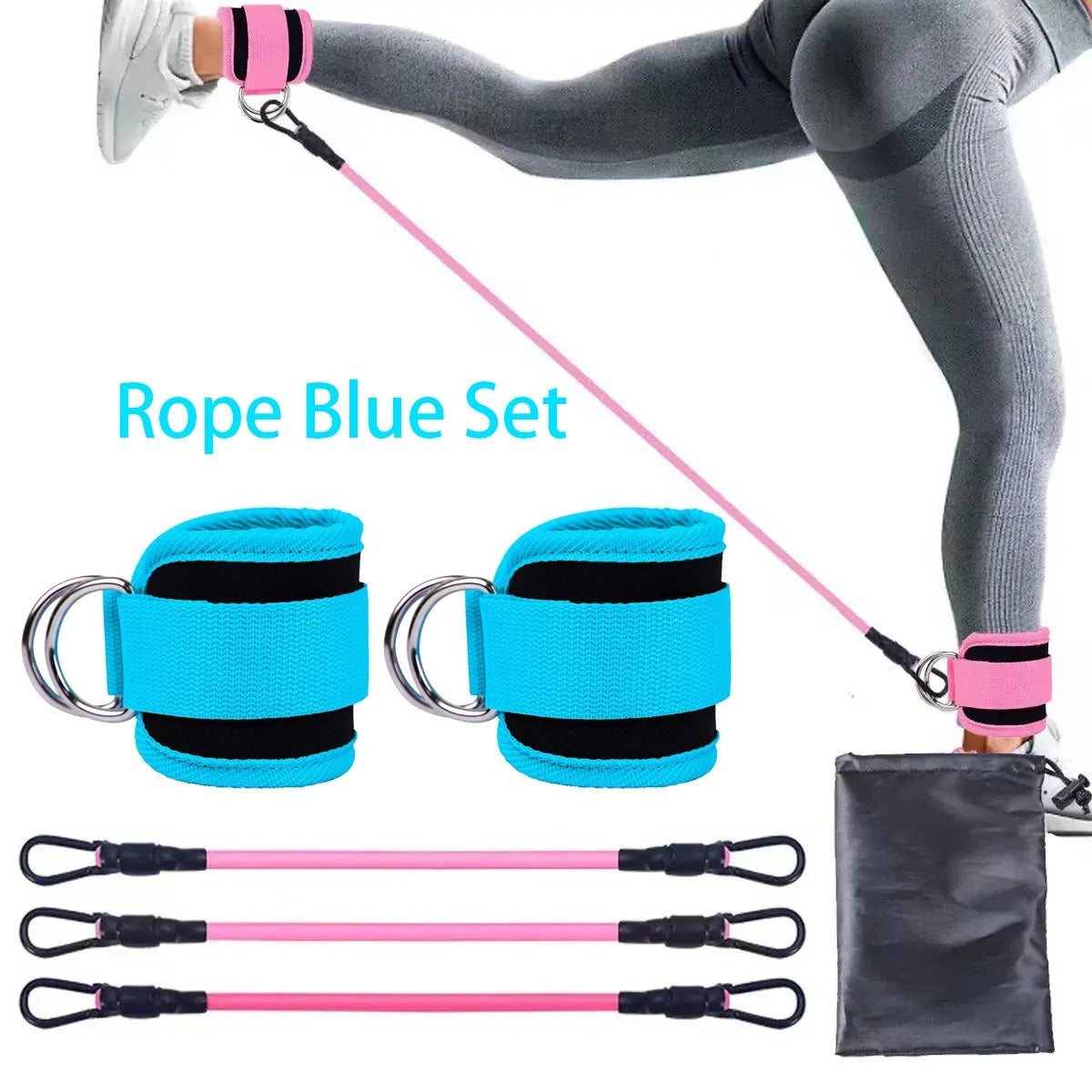 Ankle Strap Resistance Bands for Legs & Hips
