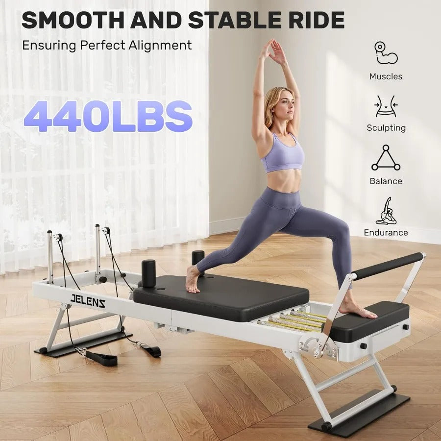 Foldable Pilates Reformer Machine