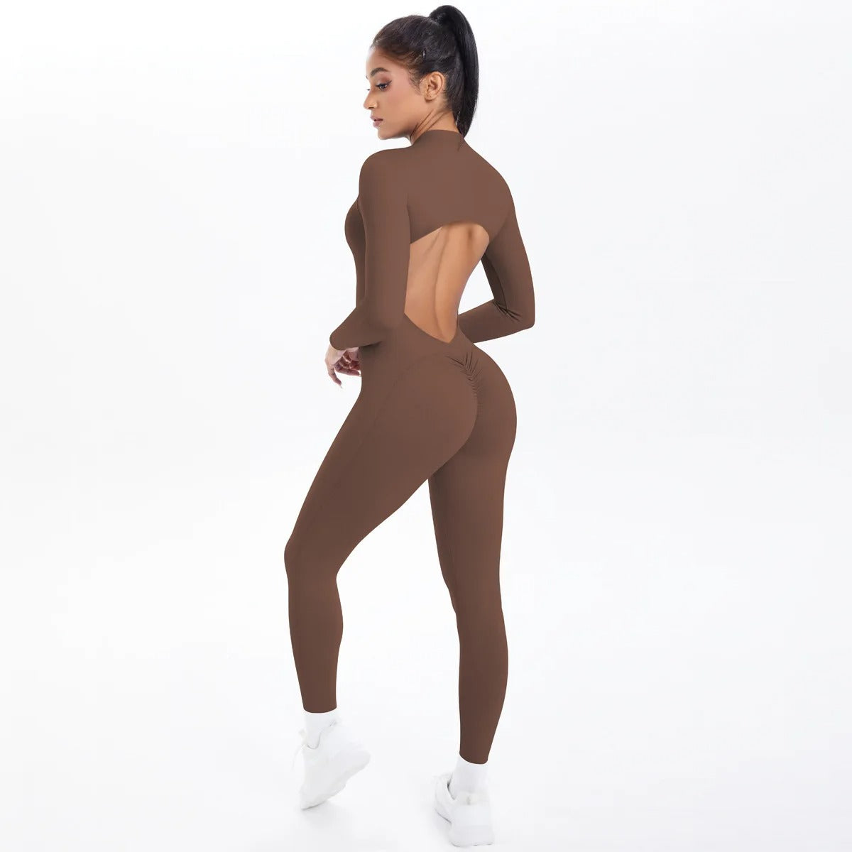 Women’s Seamless Zipper Pilates Jumpsuit