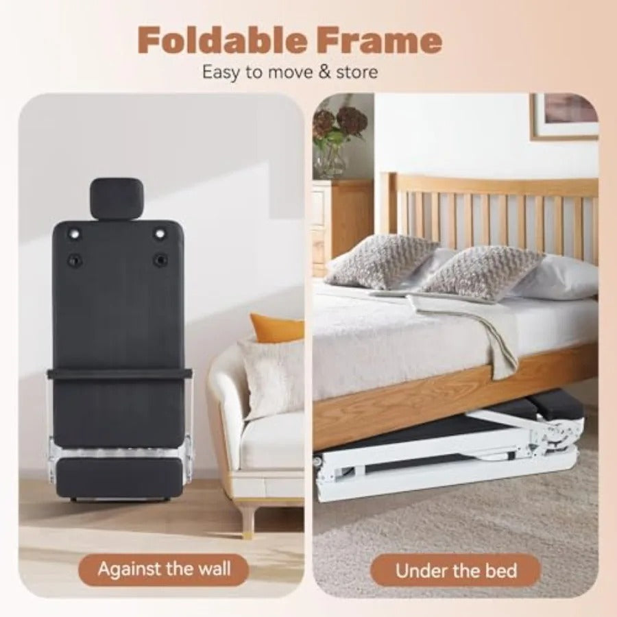 Black Studio Foldable Reformer - 400 lbs capacity