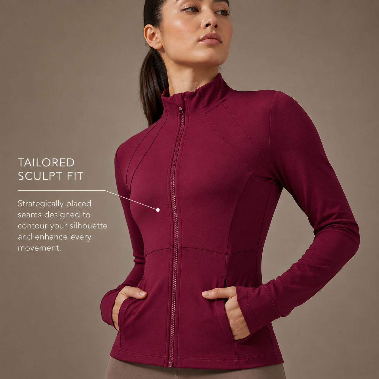 Women’s Slim Long-Sleeve Pilates Top
