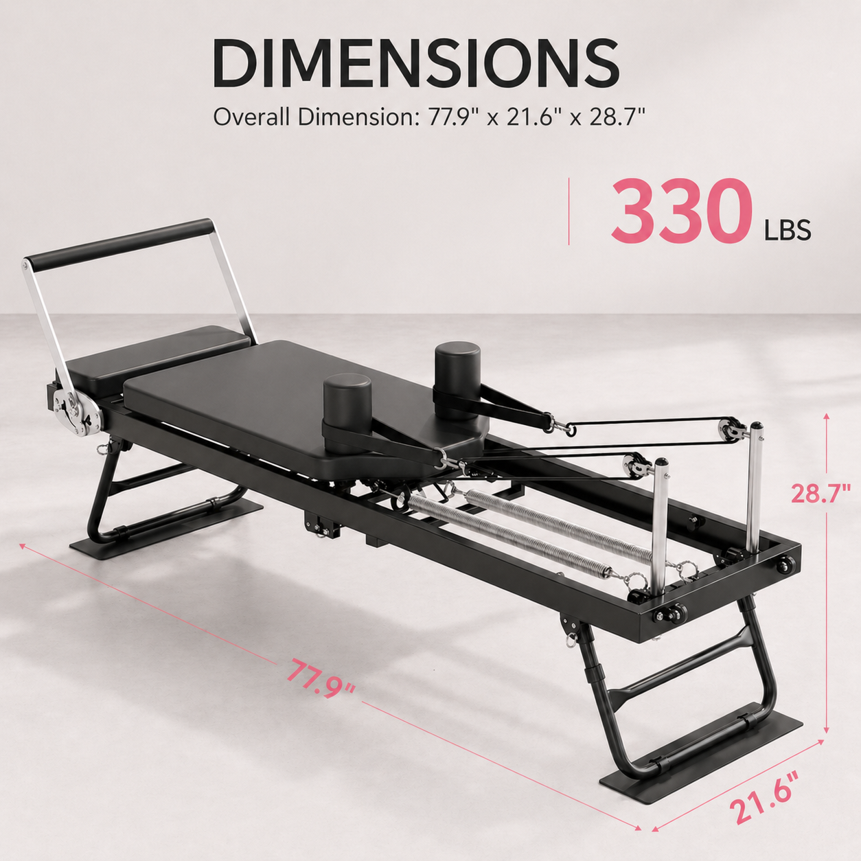 Onyx Power Foldable Reformer — 330 LBS