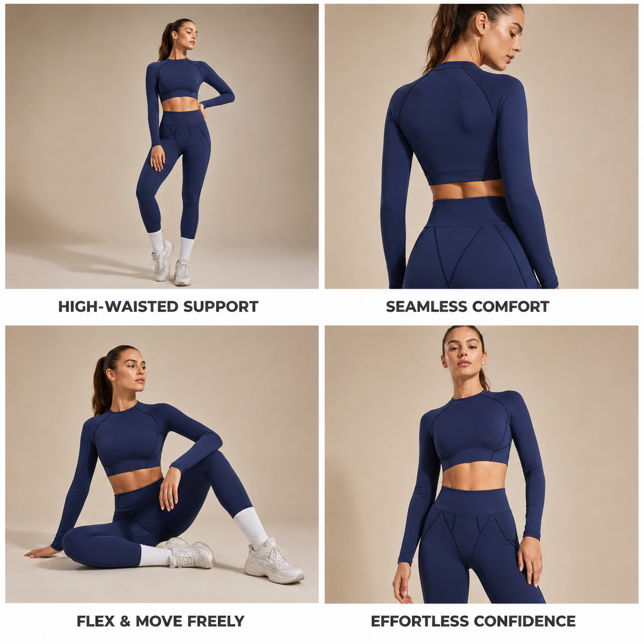 Women’s Seamless High-Waist Pilates Set