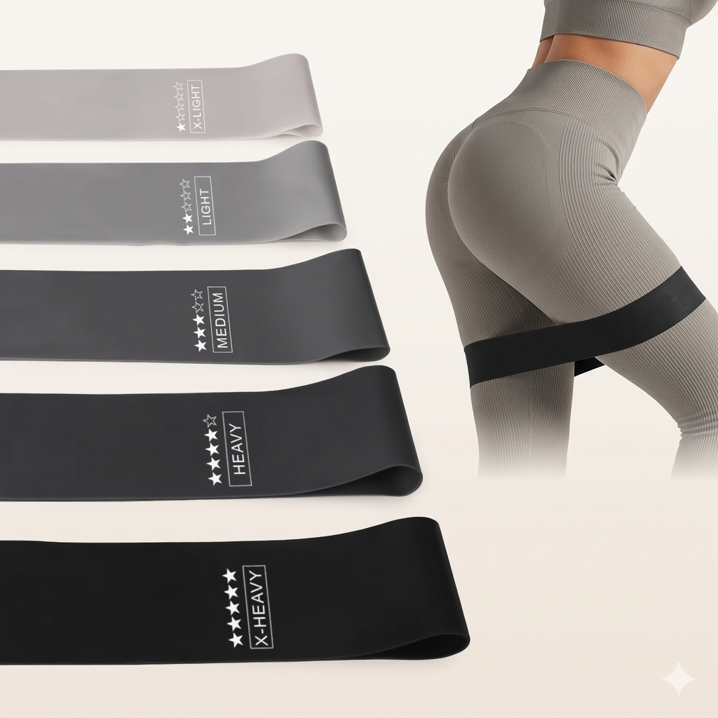 5-Piece Pilates Resistance Band Set