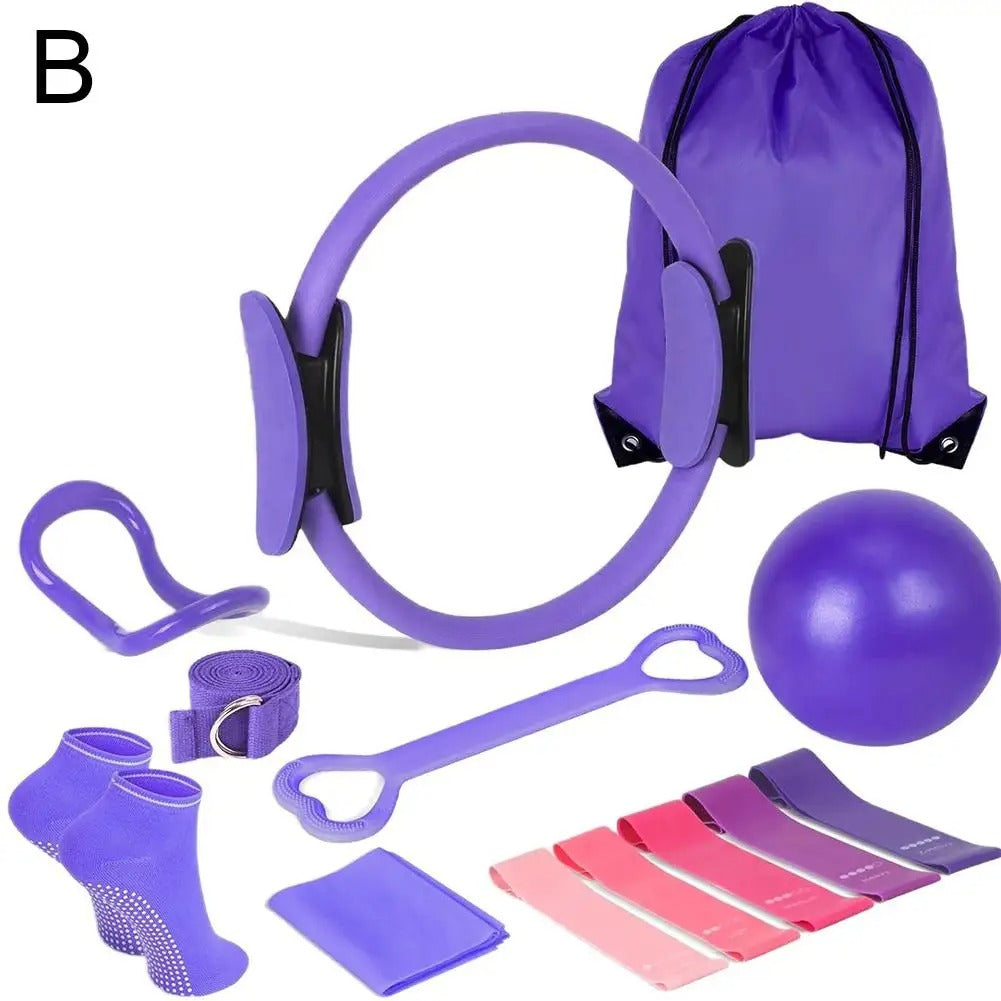 13-Piece Pilates Ring & Yoga Accessories Set