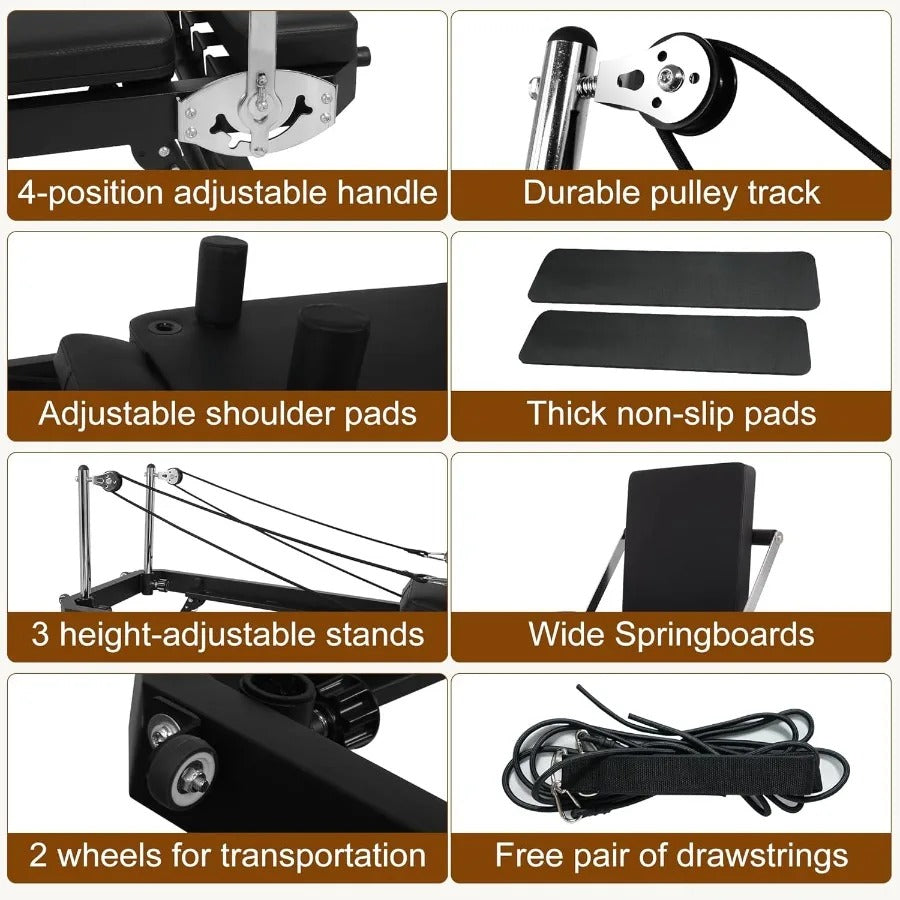 Ultra MAX-80101 Foldable Pilates Reformer