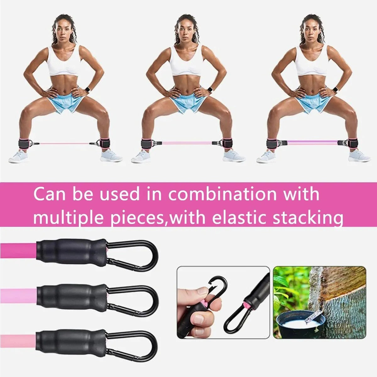 Ankle Strap Resistance Bands for Legs & Hips