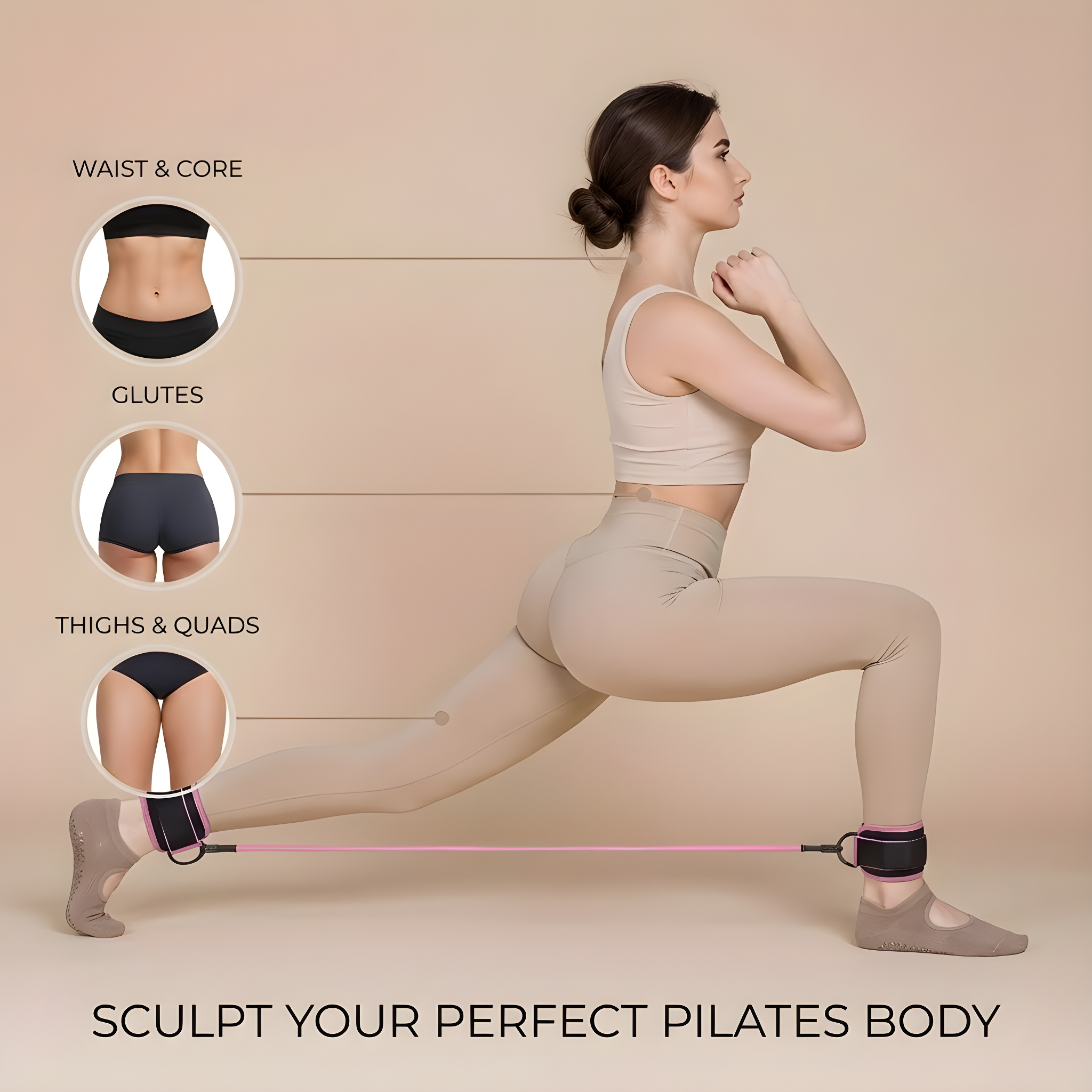 Ankle Strap Resistance Bands for Legs &amp; Hips