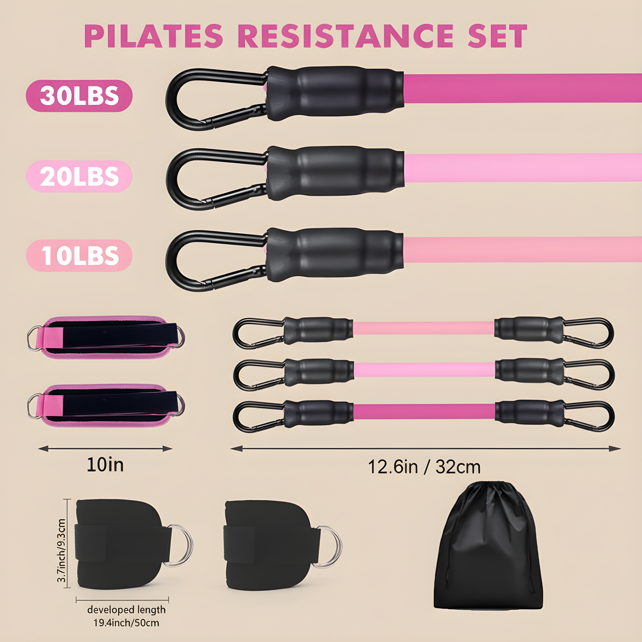 Ankle Strap Resistance Bands for Legs &amp; Hips