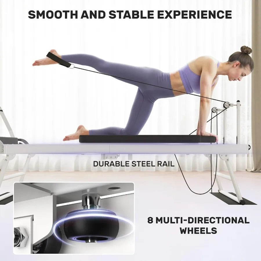 Foldable Pilates Reformer Machine