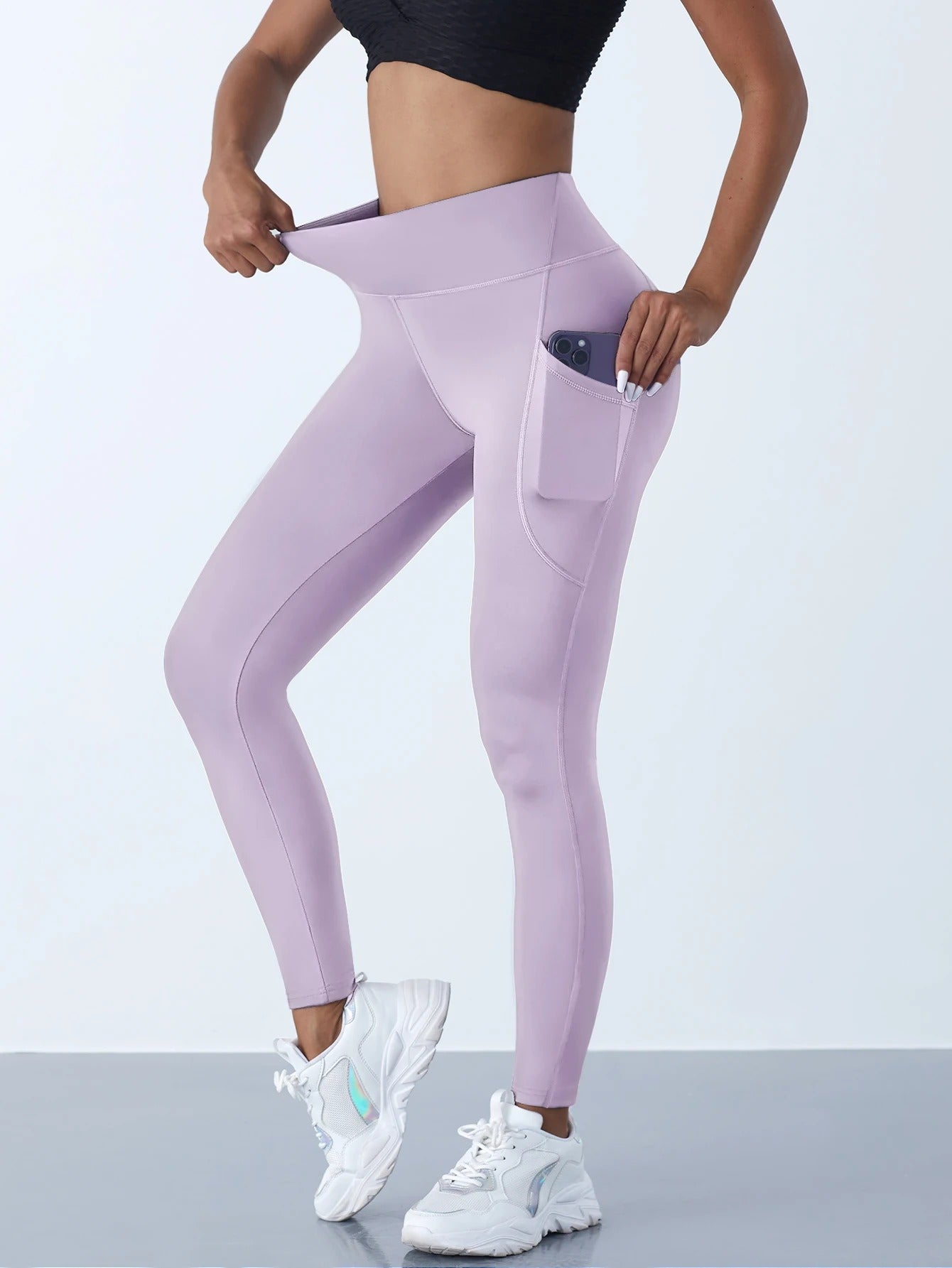 Women’s High-Waist Pilates Leggings with Pockets