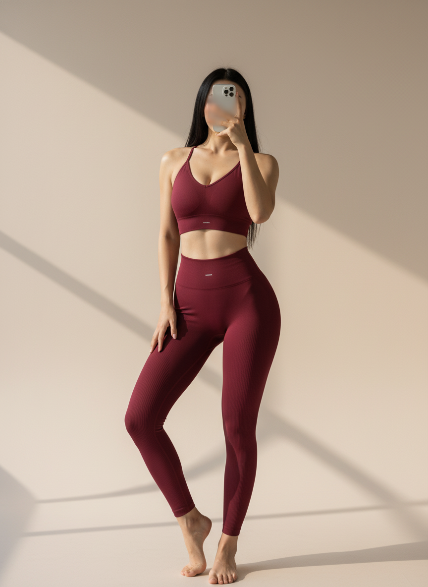 Women Seamless Sculpting Pilates Set