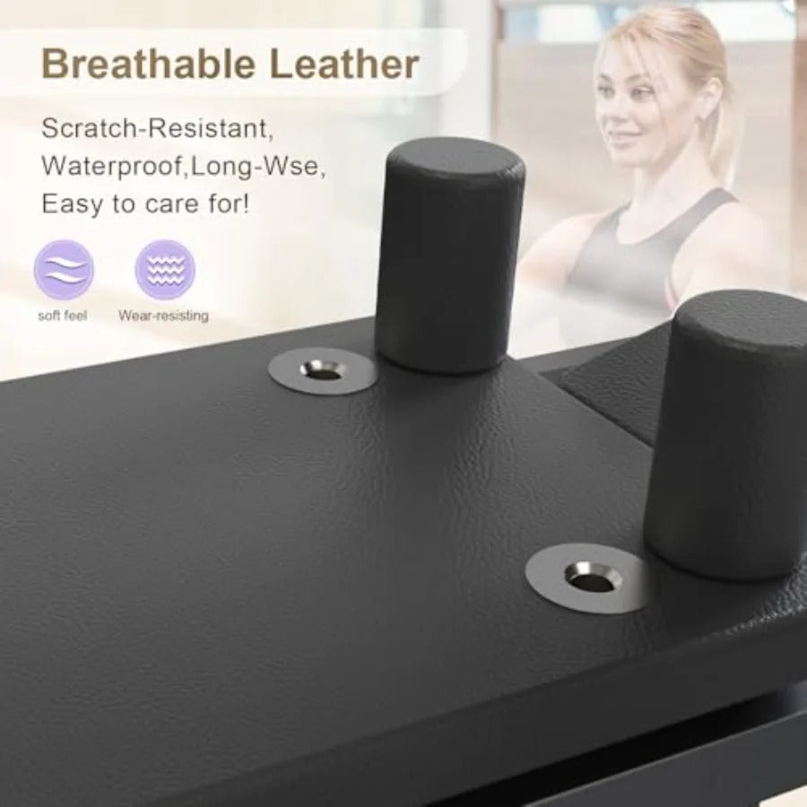 Black Studio Foldable Reformer – Adjustable Resistance