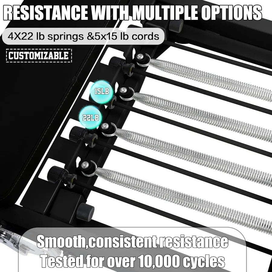 78" Foldable Pilates Reformer Machine