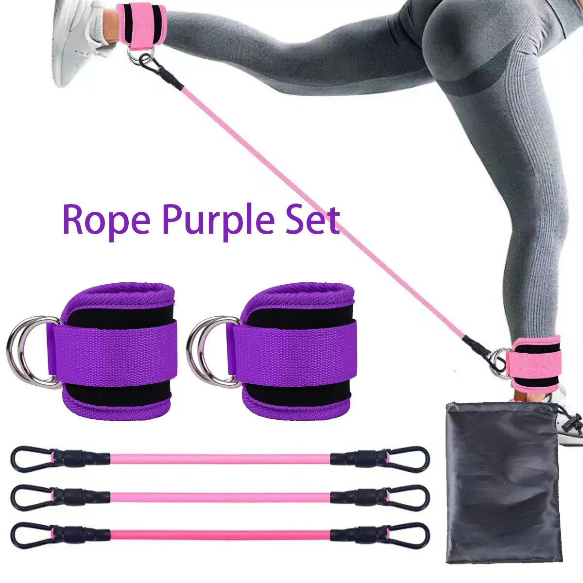 Ankle Strap Resistance Bands for Legs & Hips