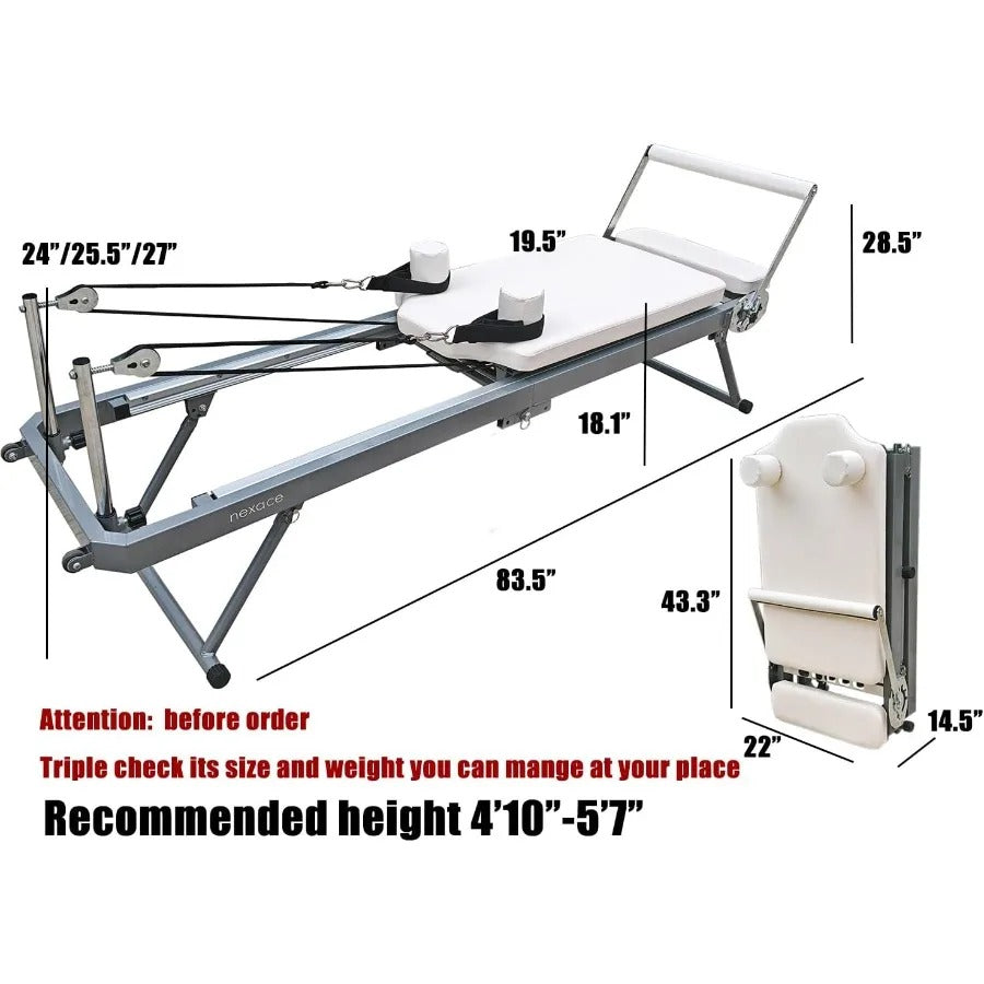 Silver Performance Foldable Reformer