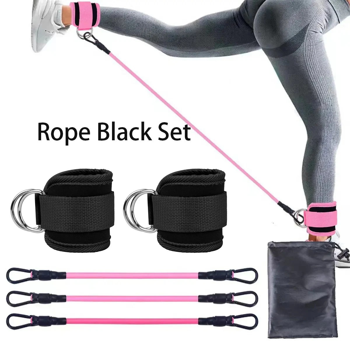 Ankle Strap Resistance Bands for Legs & Hips