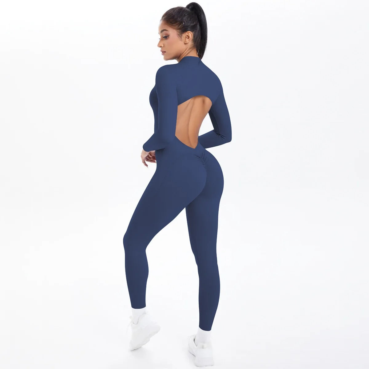 Women’s Seamless Zipper Pilates Jumpsuit