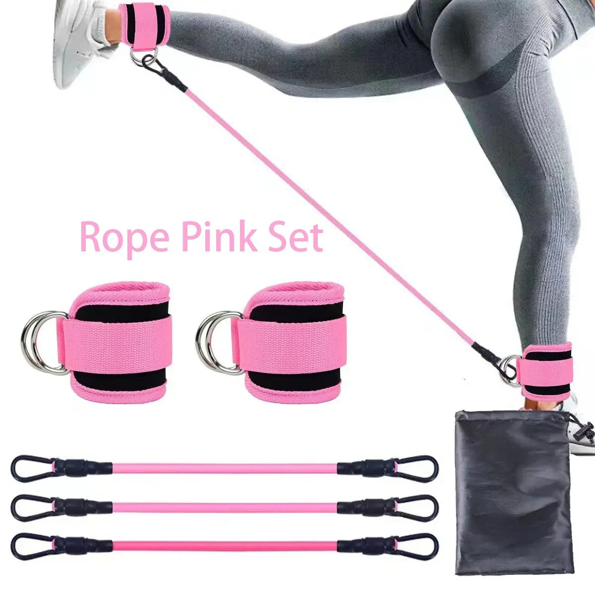 Ankle Strap Resistance Bands for Legs & Hips