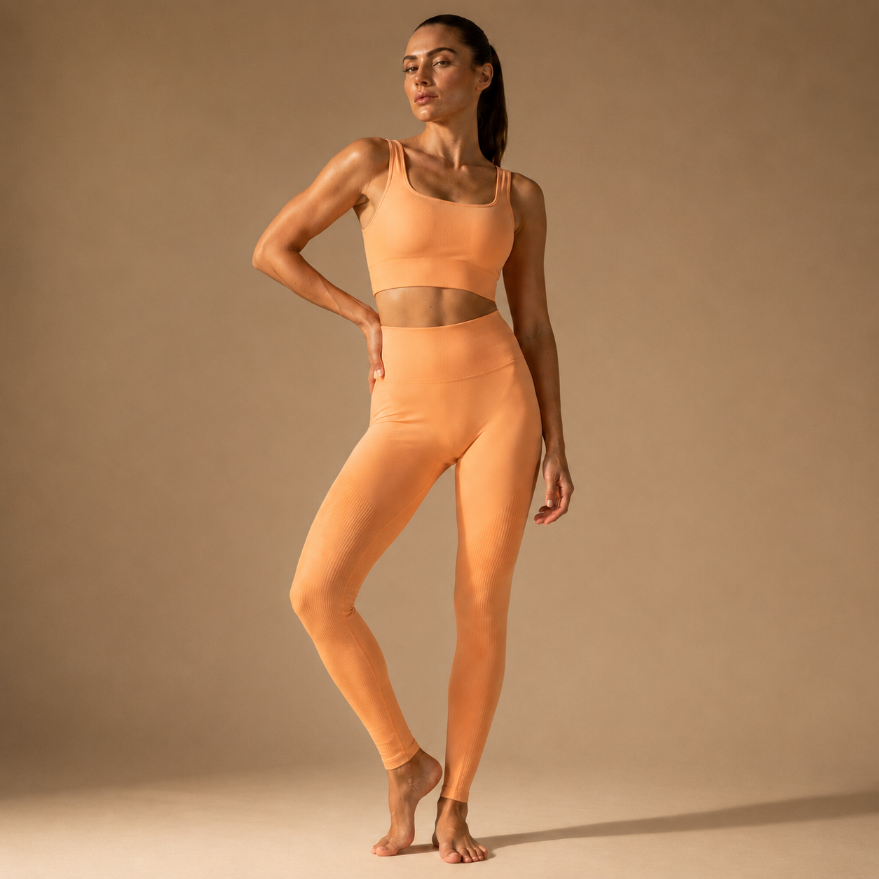 2-Piece Women’s Seamless Pilates & Fitness Set