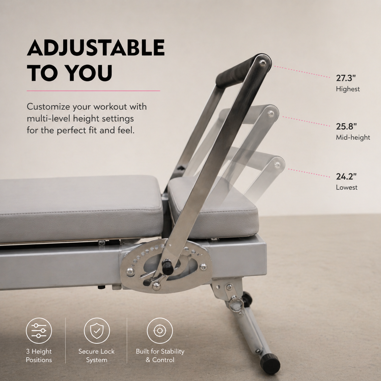 Ivory Signature Foldable Reformer — 265 LBS