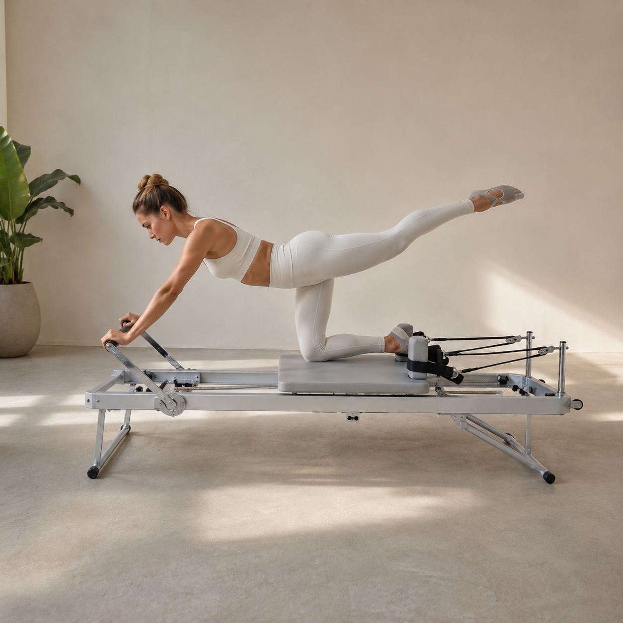 Reformer pieghevole Signature color avorio — 265 LBS