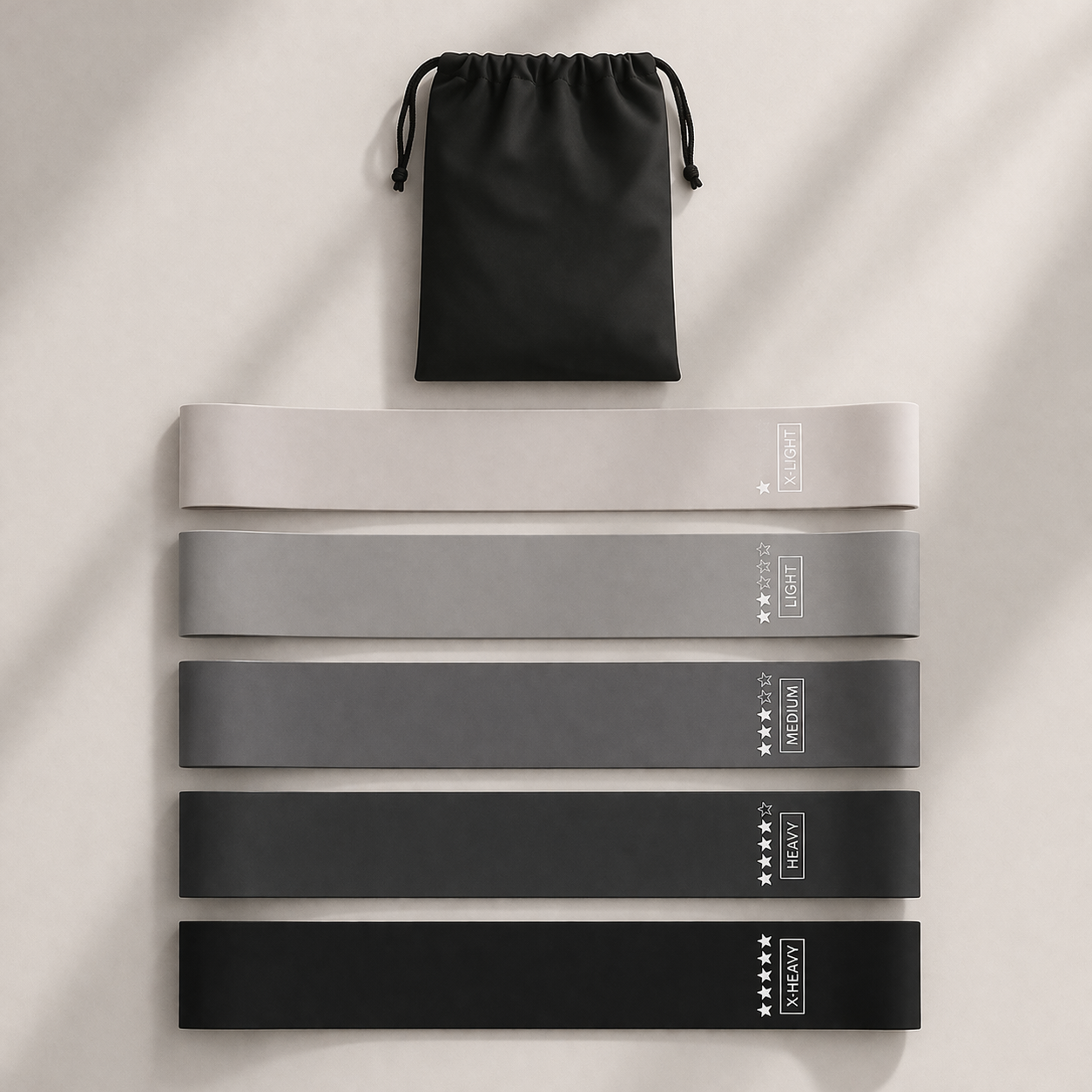 5-Piece Pilates Resistance Band Set