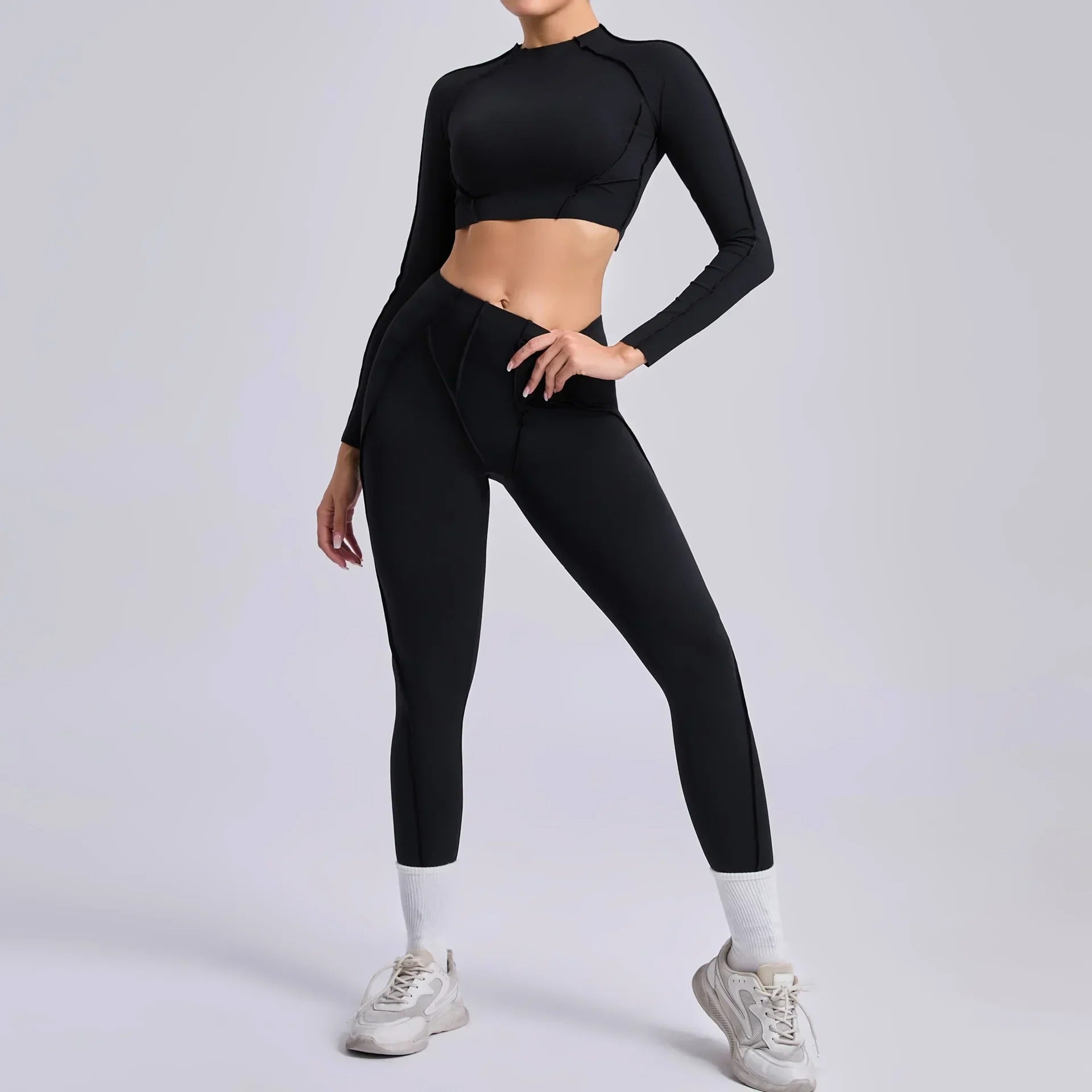 Women’s Seamless High-Waist Pilates Set