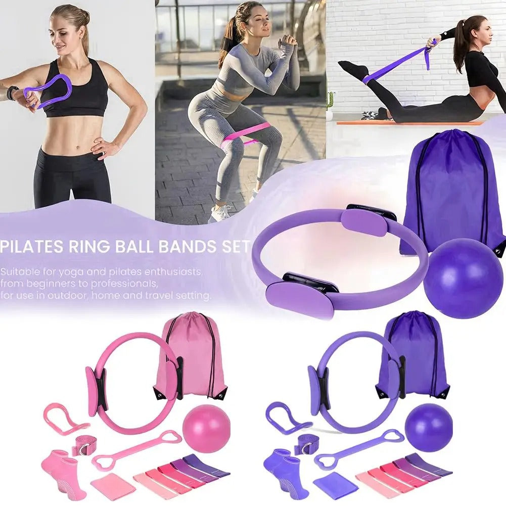 13-Piece Pilates Ring & Yoga Accessories Set