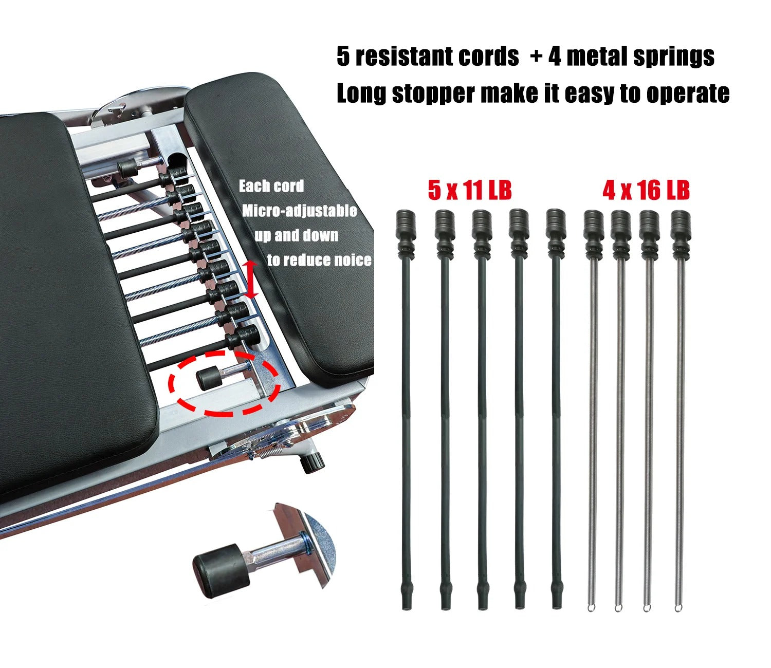 Foldable Pilates Reformer – Studio-Grade Home Machine