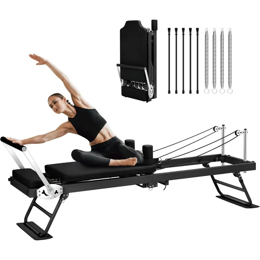 78" Foldable Pilates Reformer Machine